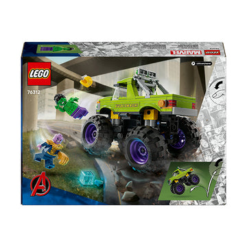 LEGO® ǀ Marvel The Hulk Truck vs. Thanos Super Hero Building Toy Vehicle 76312 - 0