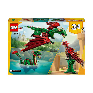 LEGO® Creator 3in1 Medieval Dragon Figure, Creative Toy 31161 - 0