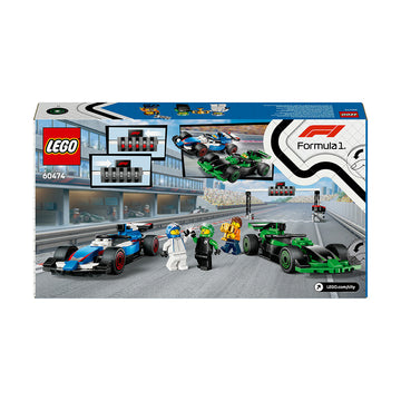 LEGO® City F1® Grid with VCARB & Sauber Race Cars Toy Vehicle Set 60474 - 0