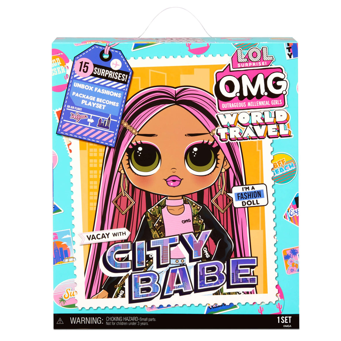 LOL Surprise OMG World Travel City Babe Fashion Doll