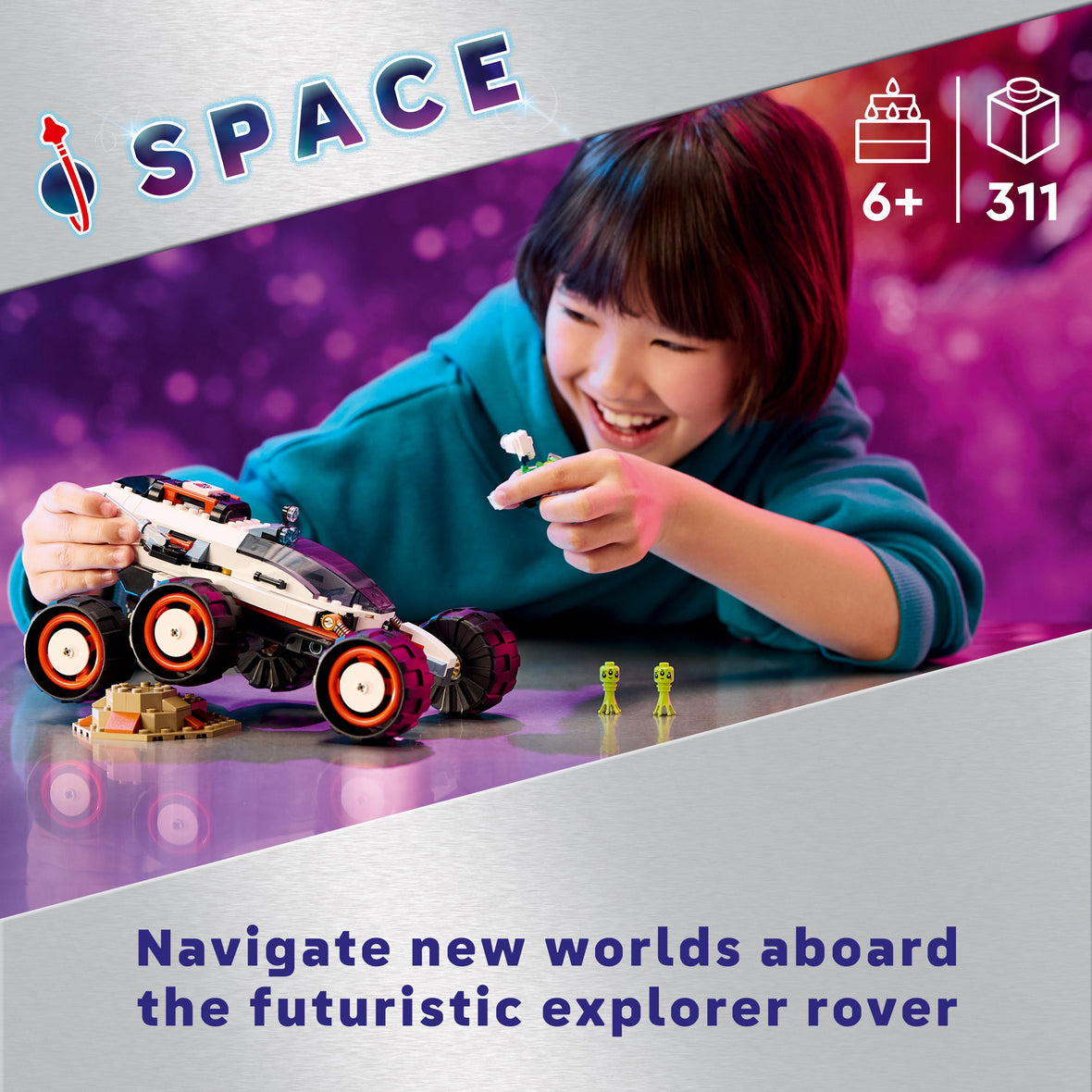 LEGO® City Space Explorer Rover and Alien Life 60431