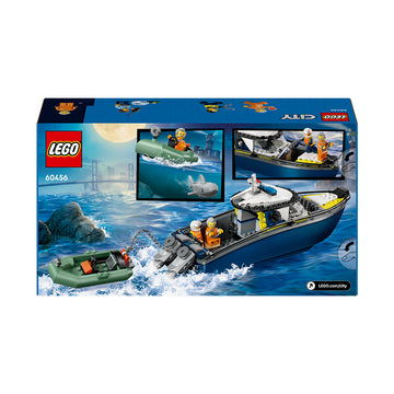 LEGO® City Police Boat Chase Toy with a Floatable Speedboat and Dinghy 60456 - 0
