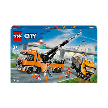 LEGO® City Heavy-Duty Recovery Tow Truck with Crane Toy Construction Kit 60467