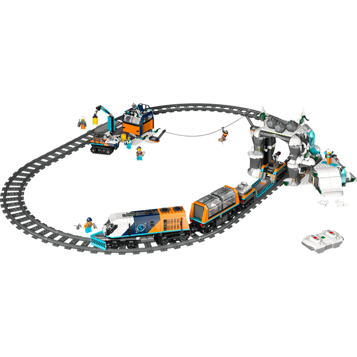 LEGO® City Explorers’ Arctic Polar Express Train Toy Vehicle Set 60470