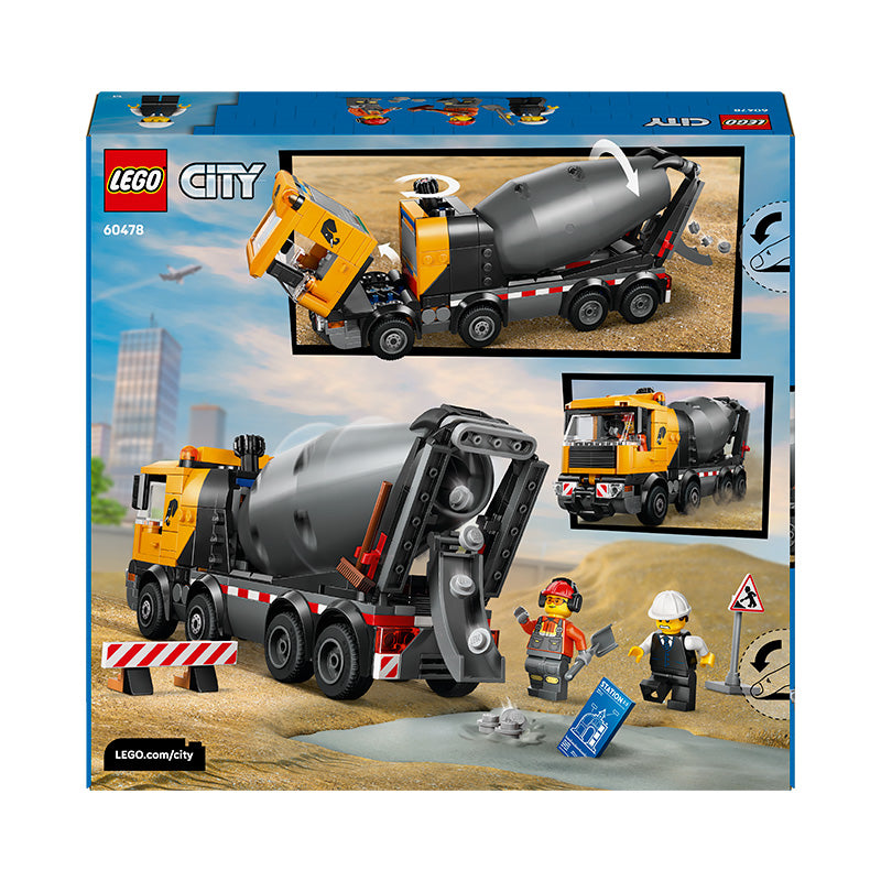 LEGO® City Cement Mixer Construction Toy for Kids 60478