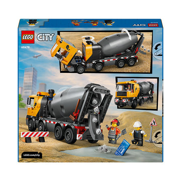LEGO® City Cement Mixer Construction Toy for Kids 60478 - 0