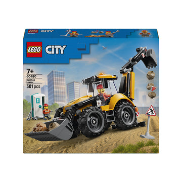 LEGO® City Yellow Backhoe Loader - Construction Toy 60480