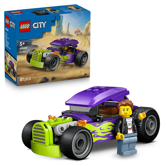 LEGO® City Hot Rod Race Car Building Toy and Minifigure 60485