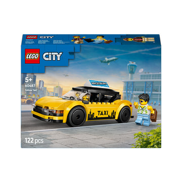 LEGO® City Yellow Taxi - Model Car Kit with 2 Minifigures 60487
