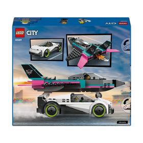LEGO® City Jet vs. Car – Toy Cars and Jet Toy Playset - 60489 - 0