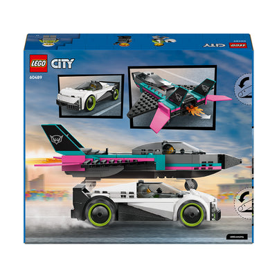 LEGO® City Jet vs. Car – Toy Cars and Jet Toy Playset - 60489 - 0