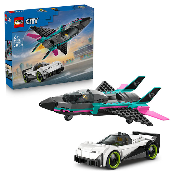 LEGO® City Jet vs. Car – Toy Cars and Jet Toy Playset - 60489