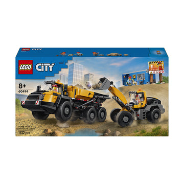LEGO® City Dump Truck & Front End Loader Construction Toy 60494