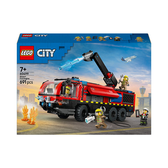 LEGO® City Airport Fire Engine - Toy Truck Building Set 60499