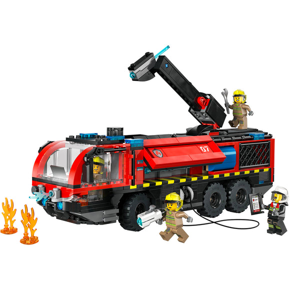 LEGO® City Airport Fire Engine - Toy Truck Building Set 60499