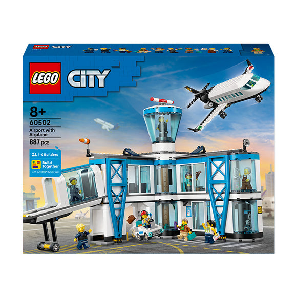 LEGO® City Airport with Airplane - Toy Model Airport Set - 60502