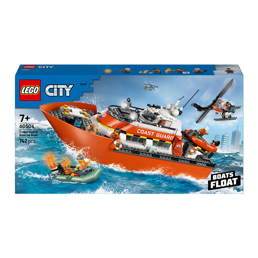 LEGO® City Coast Guard Rescue Boat & Helicopter Playset 60504