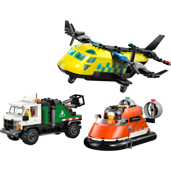 LEGO® City Airplane, Service Truck & Hovercraft Remix 60505