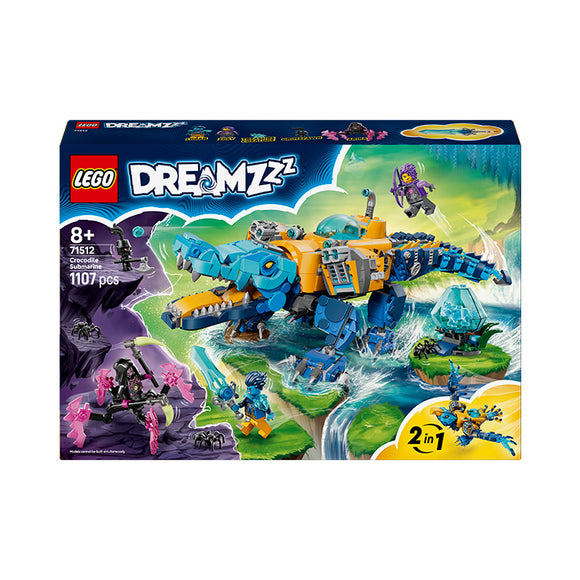 LEGO® DREAMZzz™ Crocodile Submarine Building Toy 71512