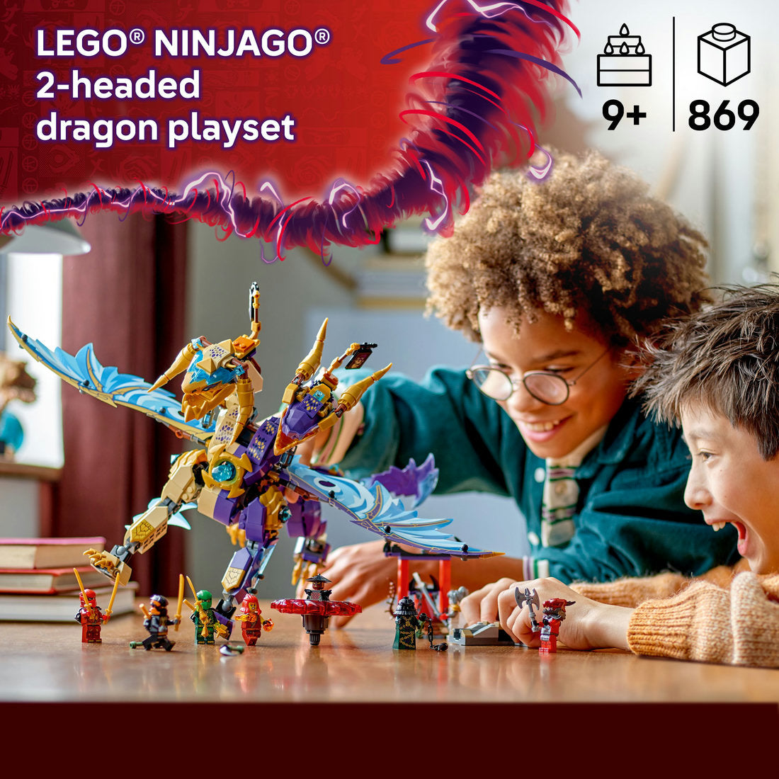 LEGO® NINJAGO® Arc Dragon of Focus Ninja Toy Set 71836 | Import A Toy