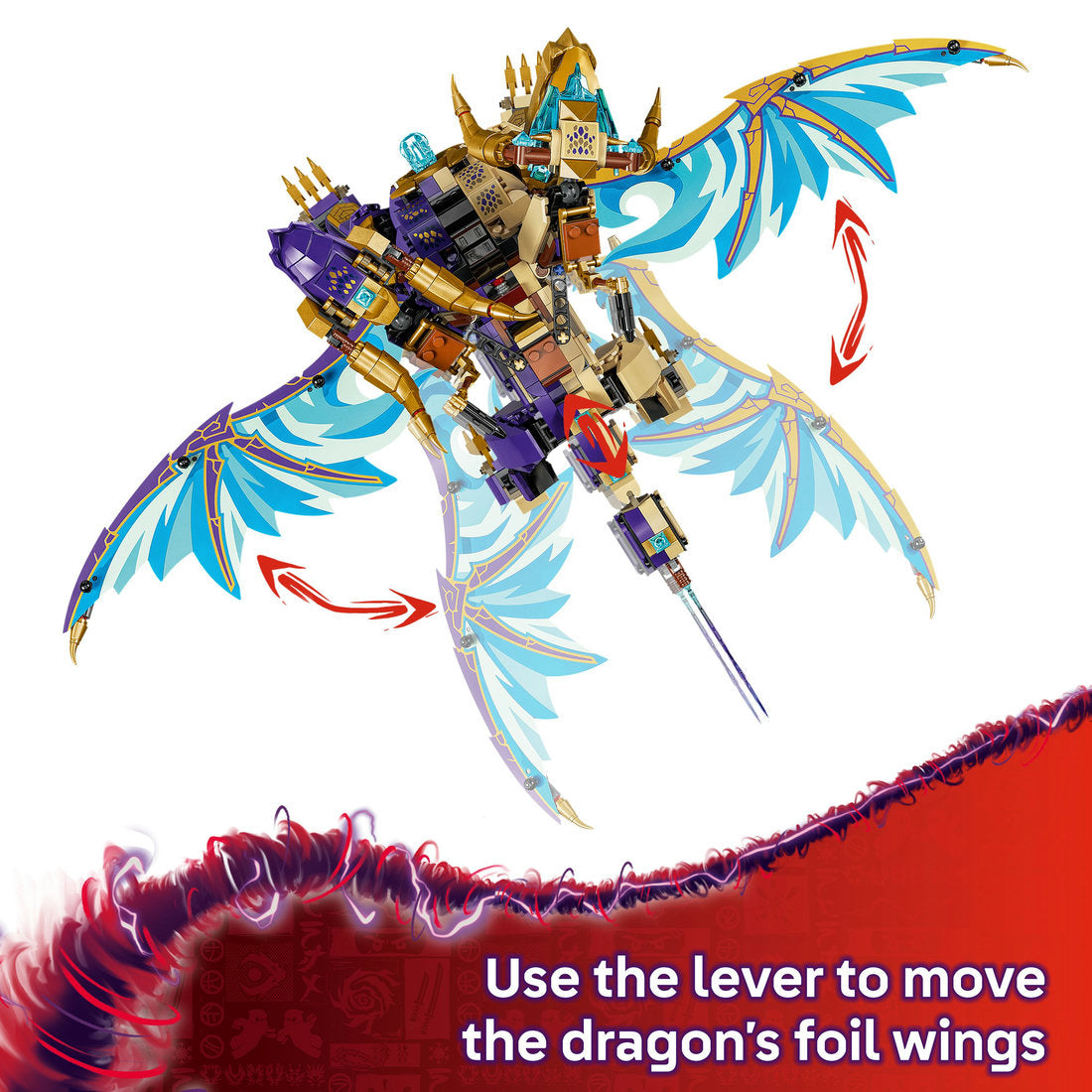 LEGO® NINJAGO® Arc Dragon of Focus Ninja Toy Set 71836 | Import A Toy