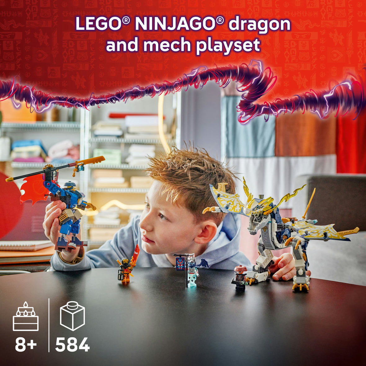 LEGO® NINJAGO® Rogue’s Mech Dragon Rider Ninja Toy 71843