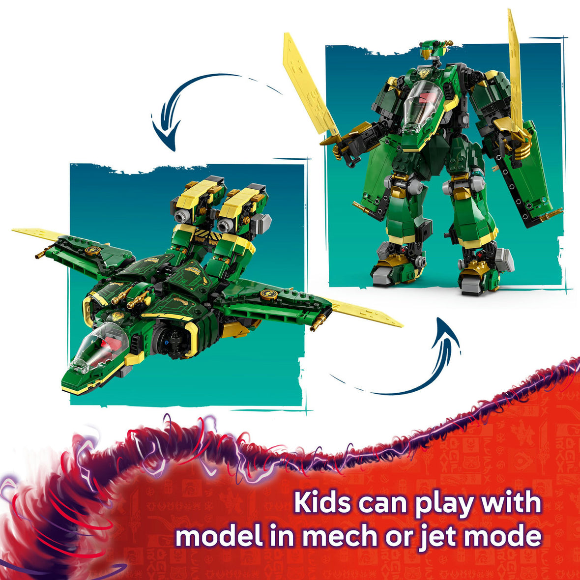LEGO® NINJAGO® Lloyd’s Jet Mech Ninja Toy Building Kit 71845
