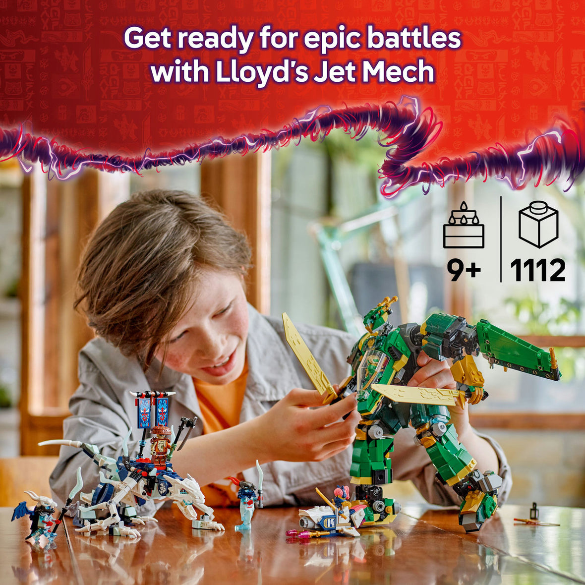 LEGO® NINJAGO® Lloyd’s Jet Mech Ninja Toy Building Kit 71845
