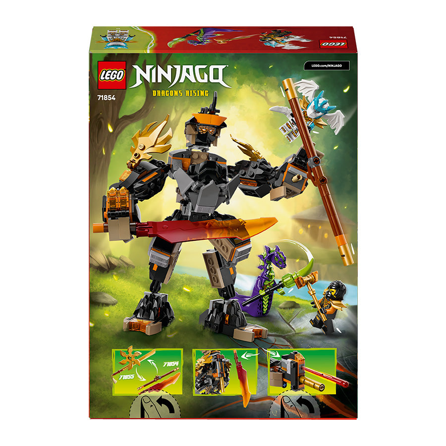 LEGO® NINJAGO® Cole's Mission Mech & Dragon Zane Toys 71854