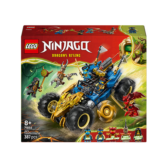 LEGO® NINJAGO® Jay’s Transforming Car Racing Toy 71856
