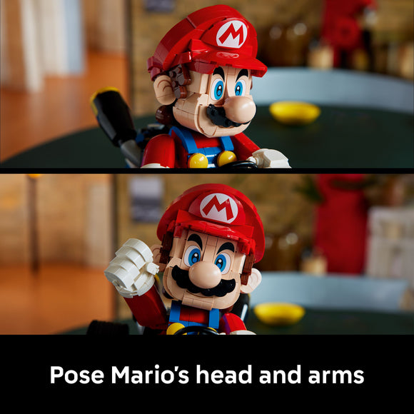 LEGO® Super Mario™: Mario Kart™ – Mario & Standard Kart, Collectible Model 72037