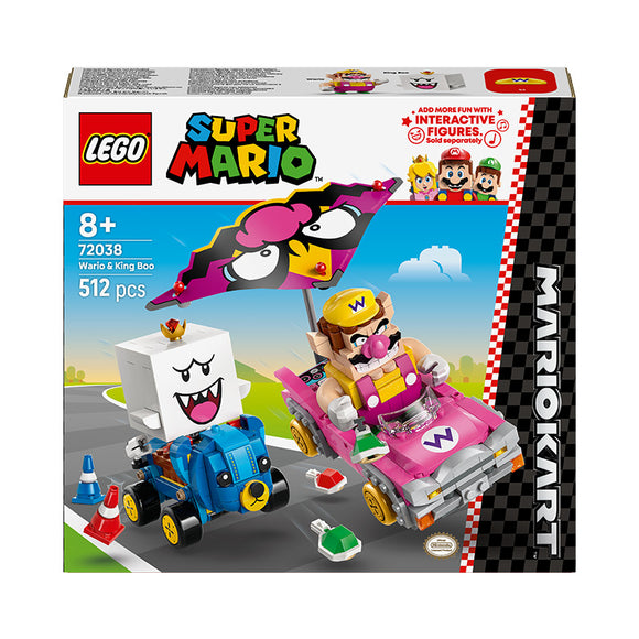LEGO® Super Mario™: Mario Kart™ – Wario & King Boo Figures and 2 Karts 72038