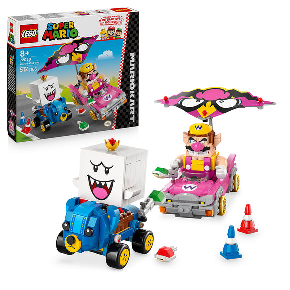 LEGO® Super Mario™: Mario Kart™ – Wario & King Boo Figures and 2 Karts 72038