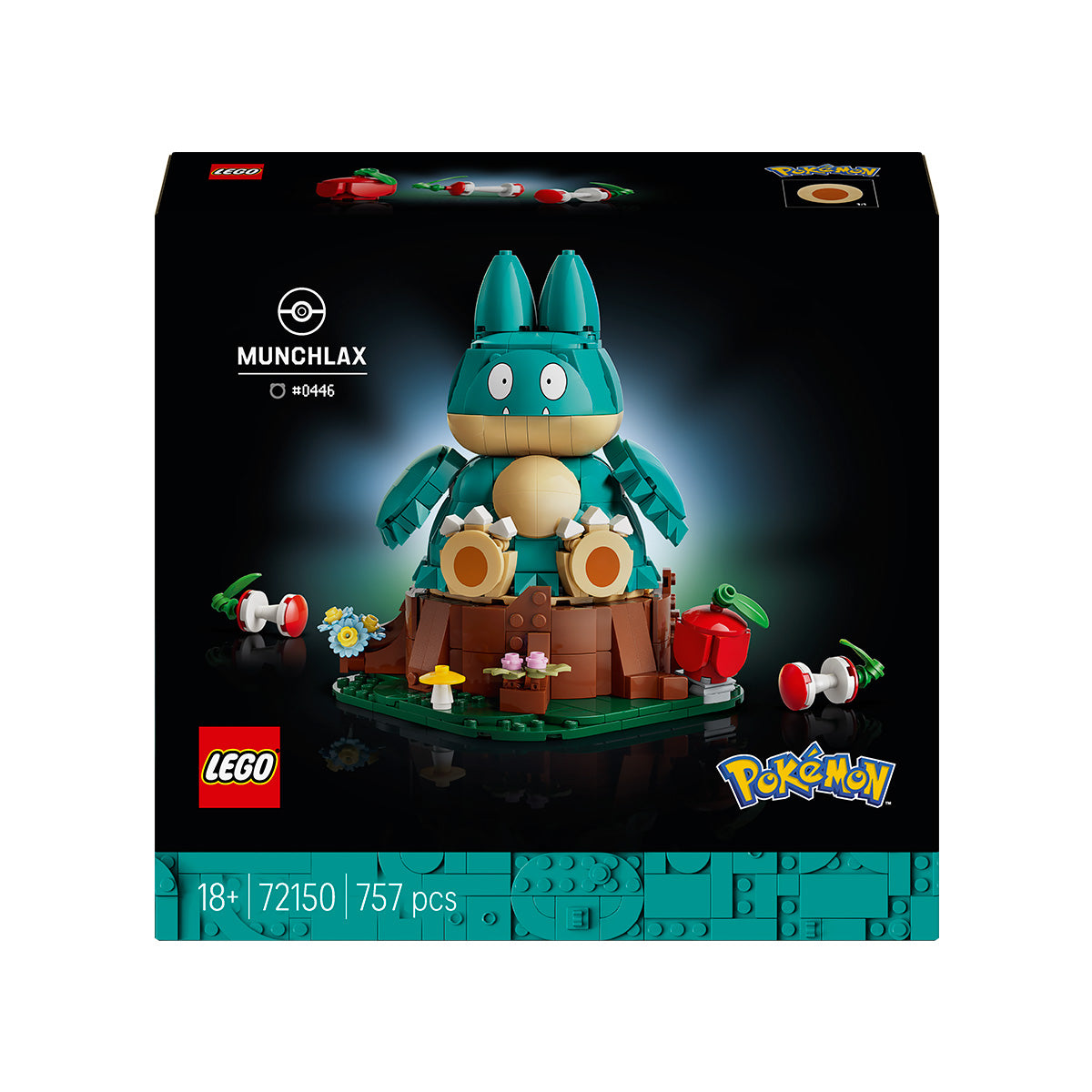 LEGO® Pokémon™ Munchlax Figure Decor Building Set 72150 | Import A Toy