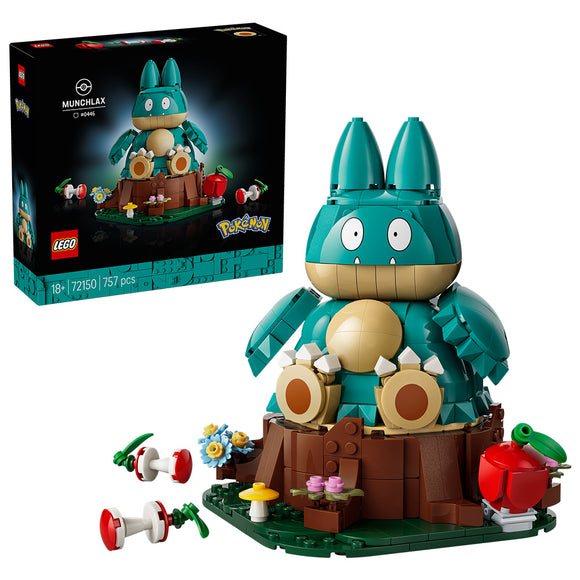LEGO® Pokémon™ Munchlax Figure Decor Building Set 72150