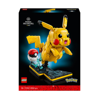 LEGO® Pokémon™ Pikachu and Poké Ball Building Kit 72152