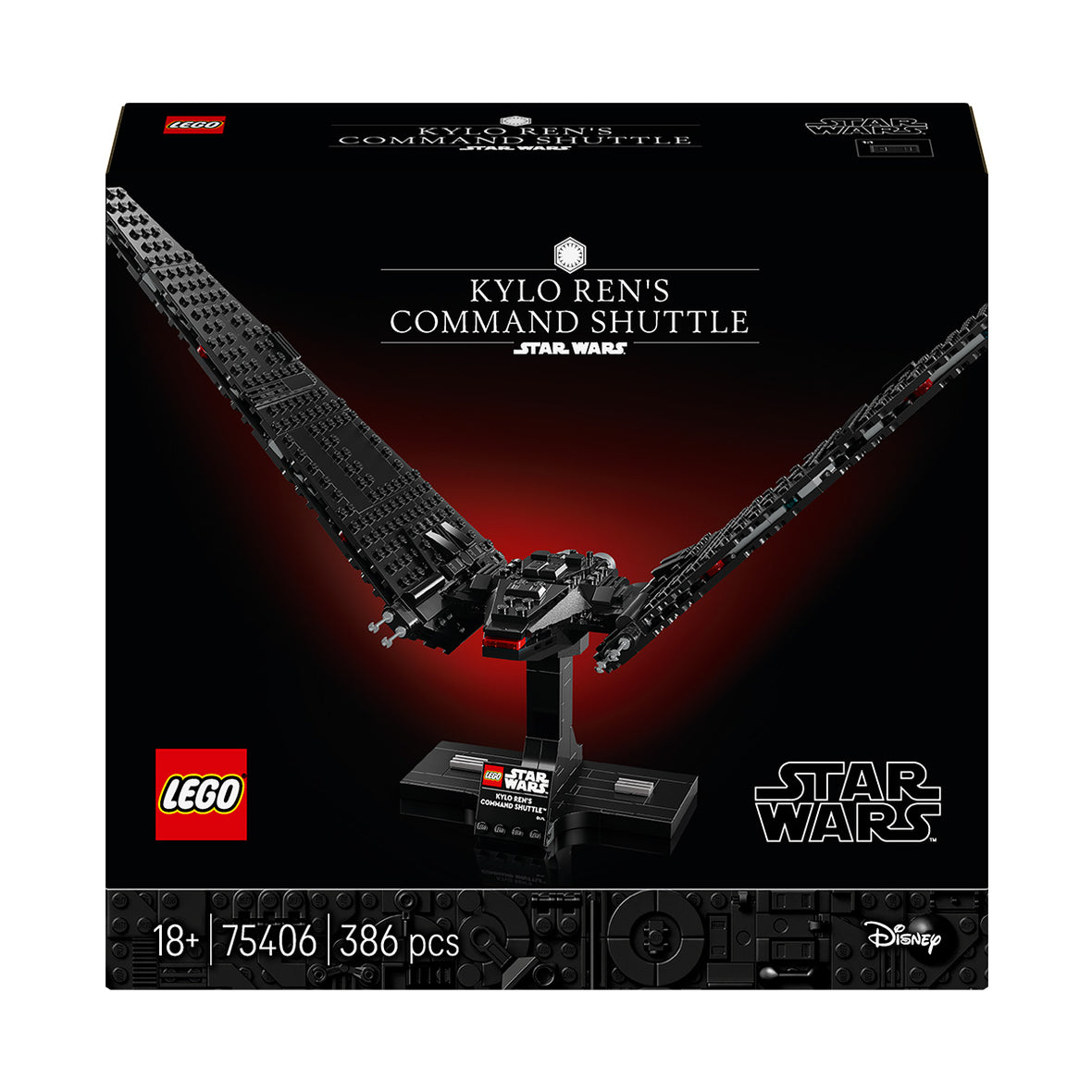 LEGO® Star Wars™ Kylo Ren’s Command Shuttle, Buildable Starship Model Kit 75406