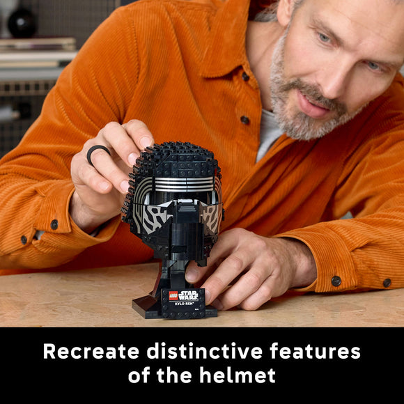 LEGO® Star Wars™ Kylo Ren™ Helmet, Buildable Model Kit for Adults 75415