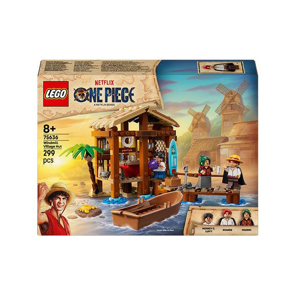 LEGO® ONE PIECE Windmill Village Hut Building Kit, Role-Play Pirate Toy 75636