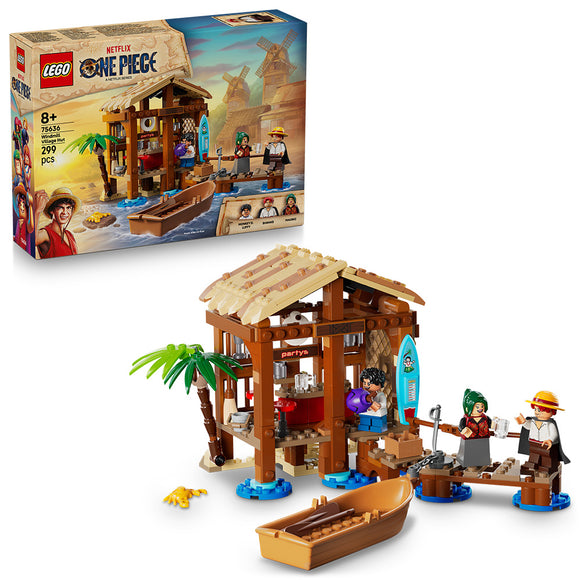 LEGO® ONE PIECE Windmill Village Hut Building Kit, Role-Play Pirate Toy 75636