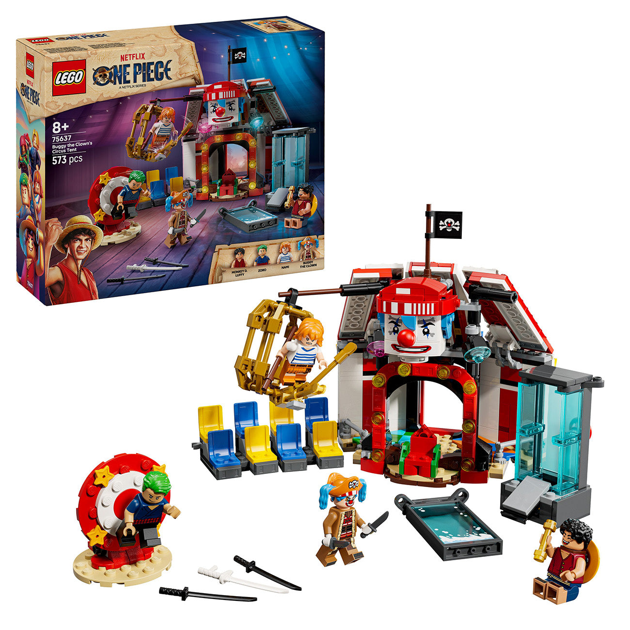 LEGO® ONE PIECE Buggy the Clown's Circus Tent Model Building Kit