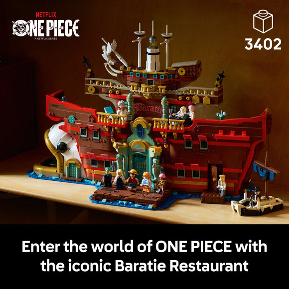 LEGO® ONE PIECE The Baratie Floating Restaurant, Anime Gift Model Kit 75640