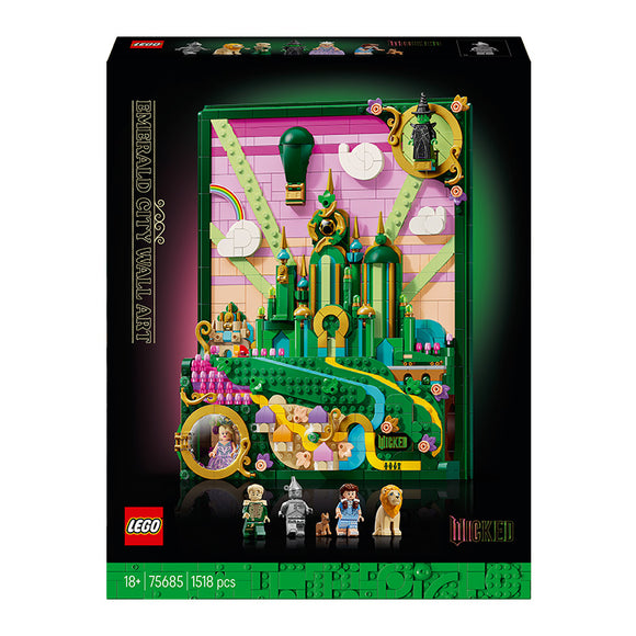 LEGO® Wicked Emerald City Wall Art Fantasy Decor Gift for Adults 75685