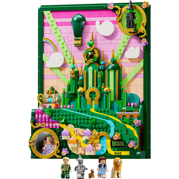 LEGO® Wicked Emerald City Wall Art Fantasy Decor Gift for Adults 75685