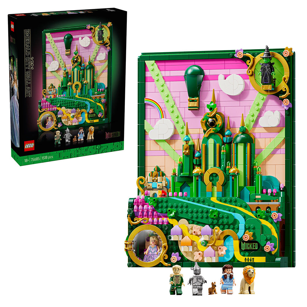 LEGO® Wicked Emerald City Wall Art Fantasy Decor Gift for Adults 75685