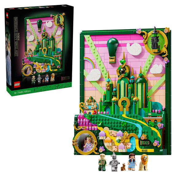 LEGO® Wicked Emerald City Wall Art Fantasy Decor Gift for Adults 75685