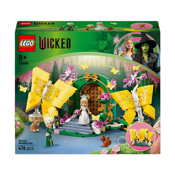 LEGO® Wicked Glinda’s Wedding Day Butterfly Toy for Kids’ Role Play 75688