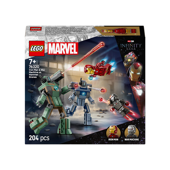 LEGO® ǀ Marvel Iron Man War Machine Hammer Drones Building
