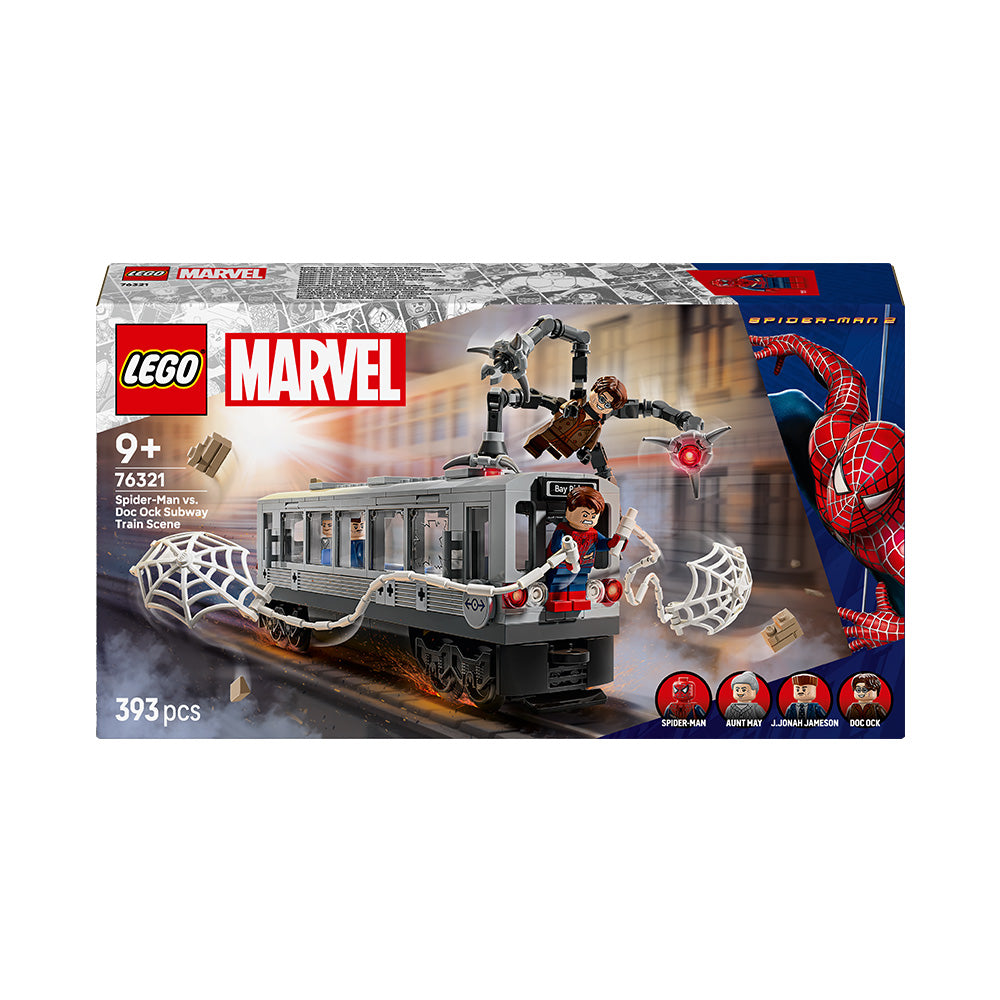 LEGO® ǀ Marvel Spider-Man vs. Doc Ock Subway Train Scene Building