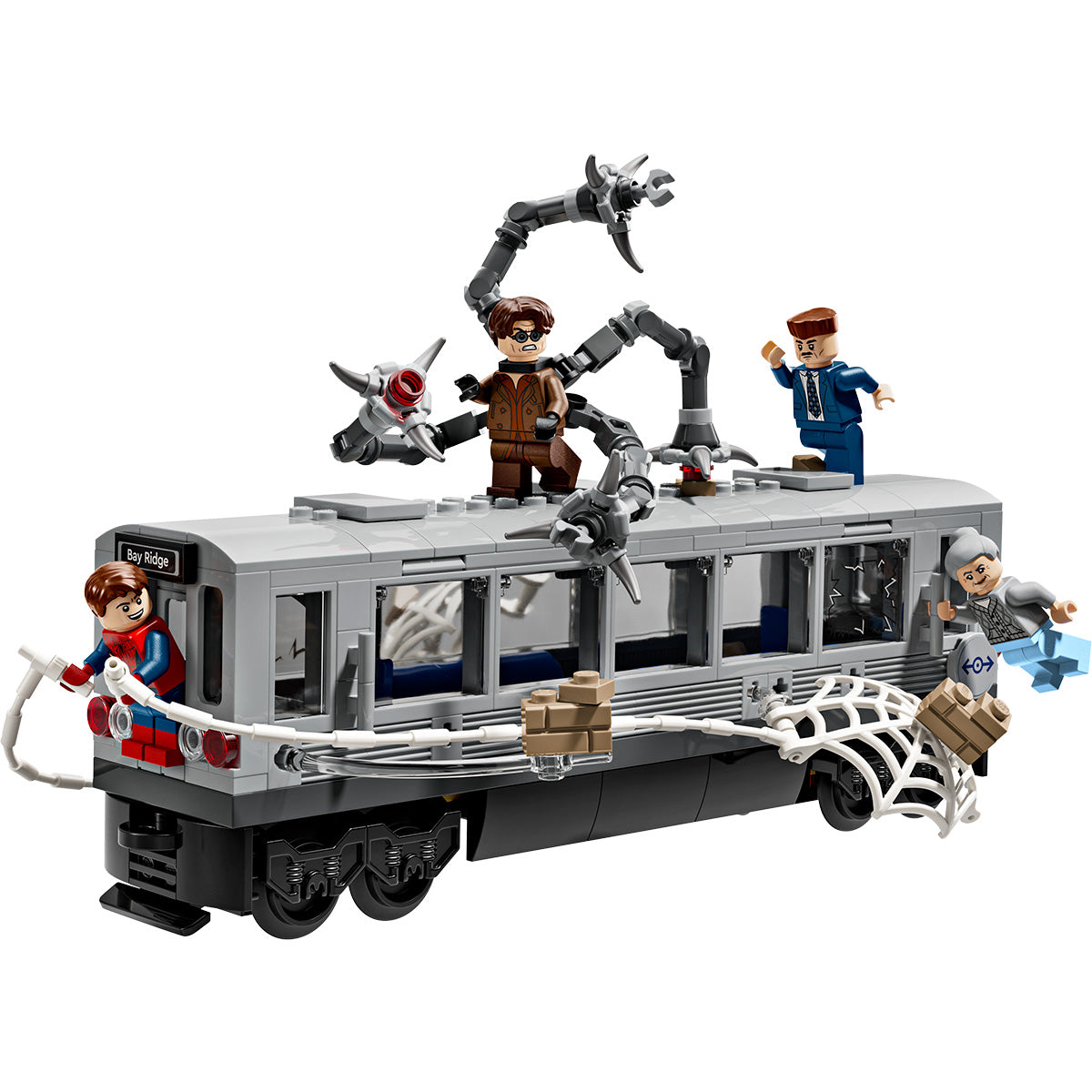 LEGO® ǀ Marvel Spider-Man vs. Doc Ock Subway Train Scene Building